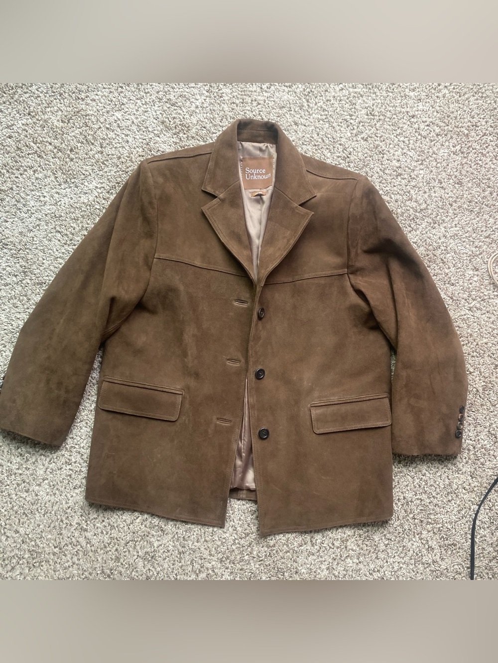 Source Unknown Hailey Lambskin Blazer, One Size